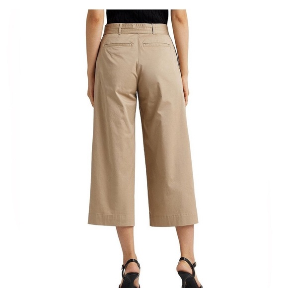 Lauren Ralph Lauren wide leg belted Capri SZ 6 - Picture 4 of 8
